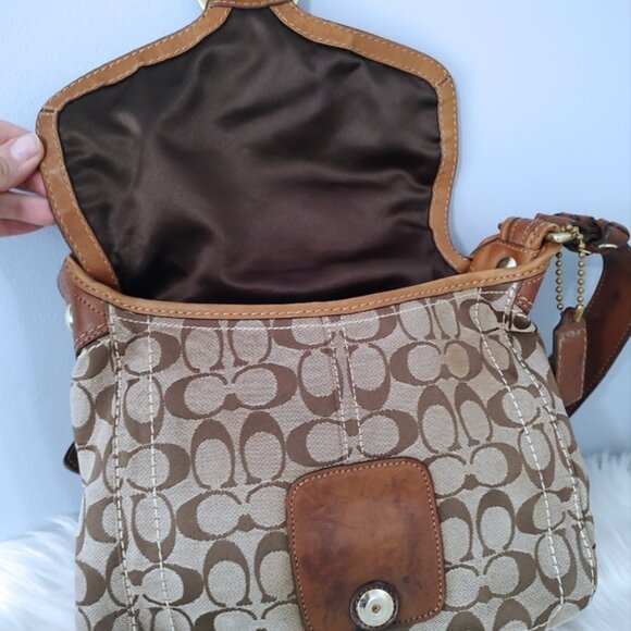 Coach Bleecker Legacy Signature C Shoulder Bag 2007 style 11434 - Picture 6 of 13